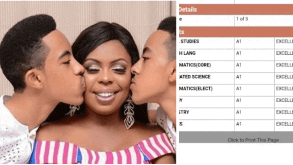 Read more about the article Afia Schwar Finally Shows WASSCE Results Of Her Twins After Being Trolled