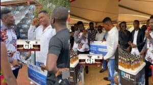 Read more about the article Video- Sammy Adjei In Tears After Asamoah Gyan’s Twellium Foundation Gifted Him ¢10,000