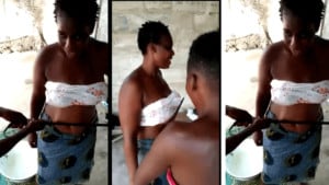 Read more about the article Watch Vidoe- Powerful Ewe Juju Woman, Cutlass Refuse to Cut her- Video