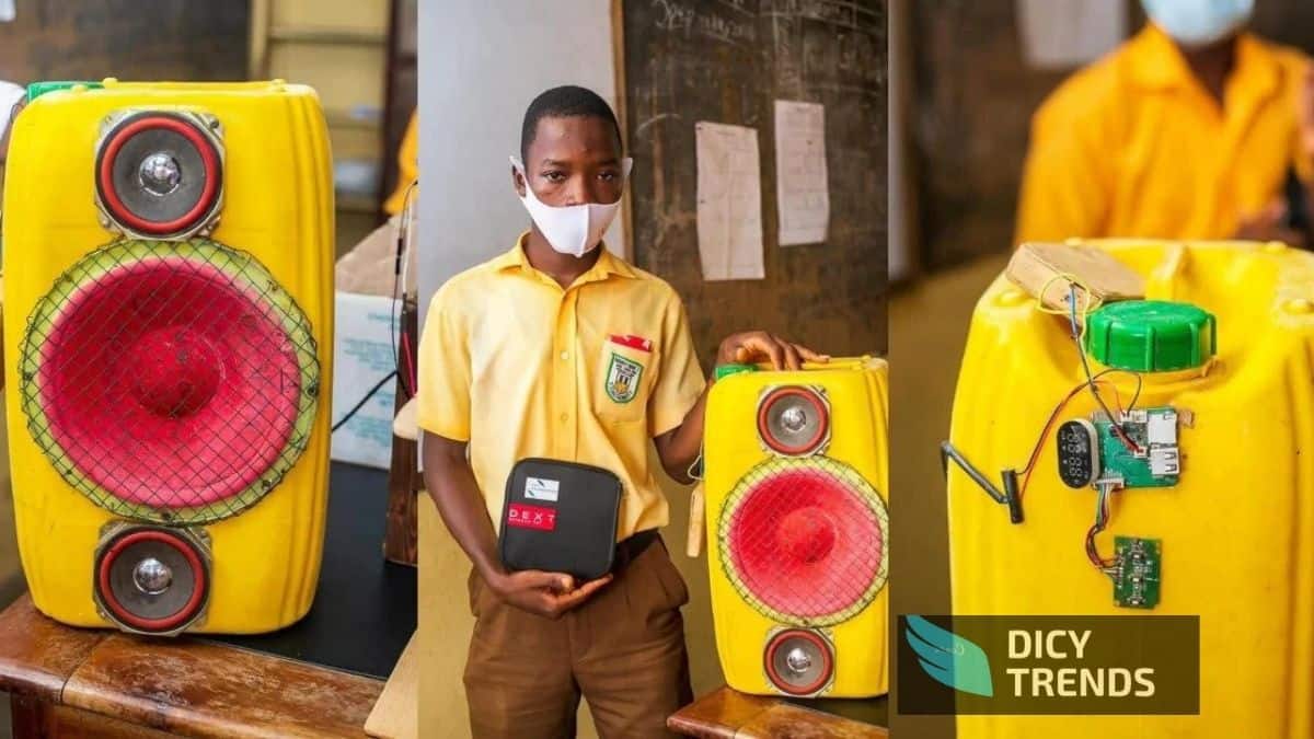 Read more about the article Ghanaian JHS student creates Bluetooth speaker box out of a gallon
