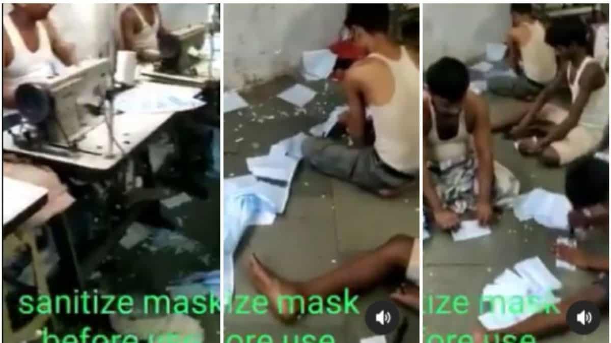 Read more about the article Shocking Video of Nose Masks Being Produced On a Dirty Factory Floor Hits  Online-watch
