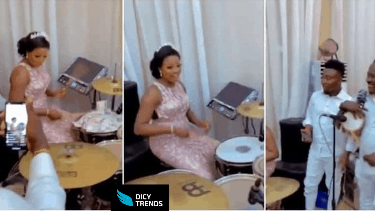 Read more about the article Bride Drums Skillfully On Her Wedding Day