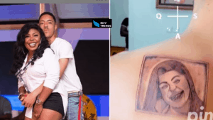 Read more about the article Afia Schwarzenneger’s Son ‘James’ Tattoos His Mather’s Face On His Back And The Fans Can’t Think Far