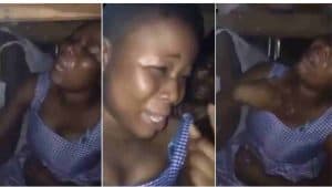 Read more about the article VIDEO-Heart-broken SHS girl cries out after being dumped by boyfriend