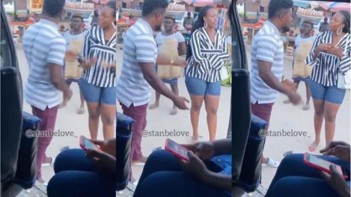 Read more about the article “Do I look like someone who sits in Trotro, I want Uber” – Lady refuses to join trotro with Boyfriend [Video]