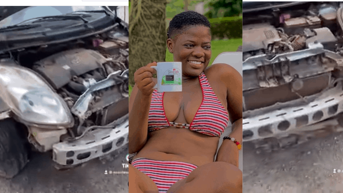 Read more about the article Video: TikTok Star, Asantewaa Involved In An Accident