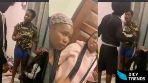 Read more about the article ‘I will slap you if you touch her” – Young man warns girlfriend not to attack side chic after he was caught cheating [Video]