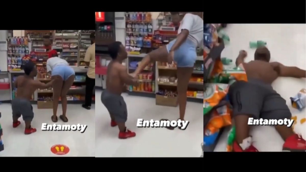 Read more about the article Video-Shatta Bandle’s ‘brother’ gets knocked out After touching a lady’s h∪ge backs!de