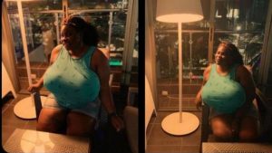 Read more about the article ‘Imagine Me And You On The Bed’ – Slay Queen put her huge melons on display