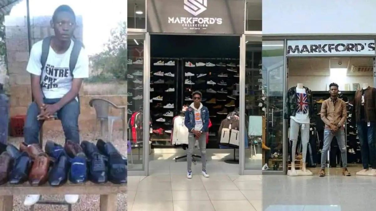 Read more about the article Young man who started selling shoes on street shows off his massive clothing shops
