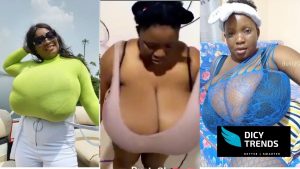 Read more about the article 7 Hot Photos Of BustyGh, The Lady with the biggest B00bs In The Whole Of Ghana