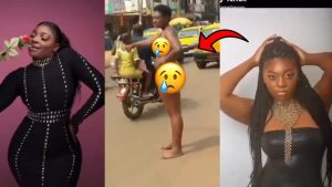 Read more about the article Slay Queen hits the street completely naket after going mad; Watch sad video