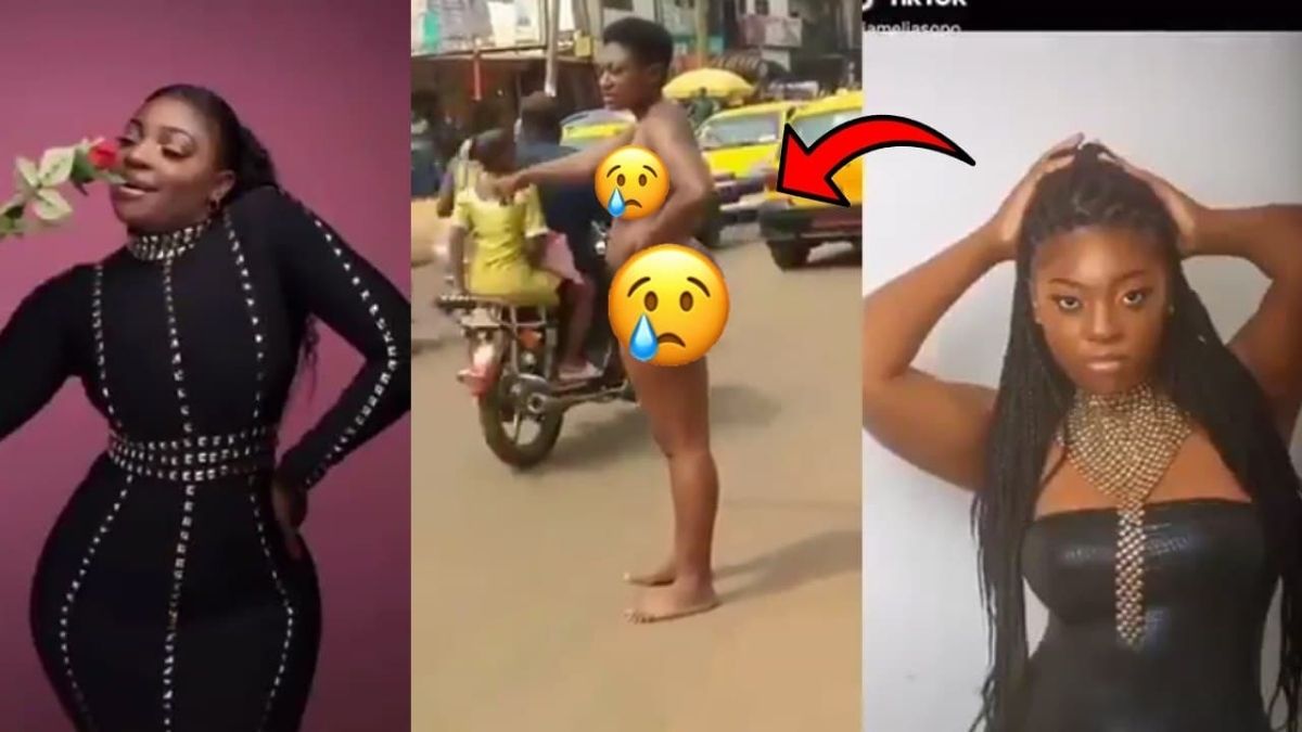 Read more about the article Slay Queen hits the street completely naket after going mad; Watch sad video