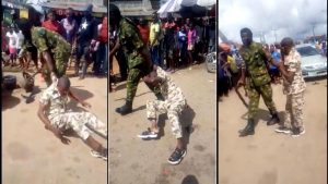 Read more about the article Soldier man beats up civilian for dressing up in army camouflage [Video]