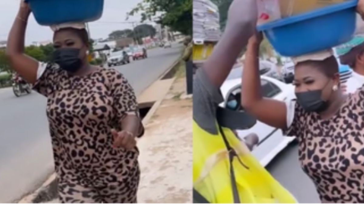 Read more about the article Sista Afia Storms The Streets, Takes Over Street Hawker’s Job And Distribute Free Water, Drinks