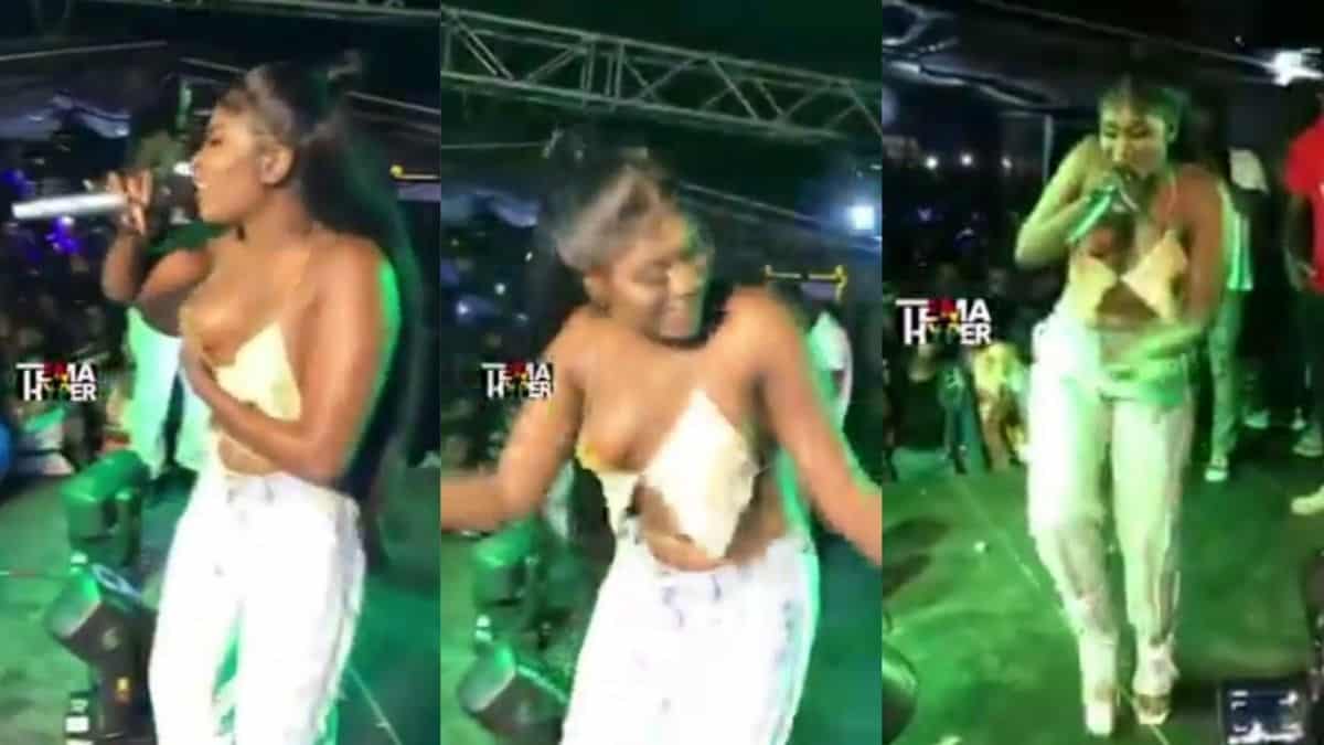 Read more about the article Yaa Jackson put her small melons on During A Stage Performance  (+VIDEO)