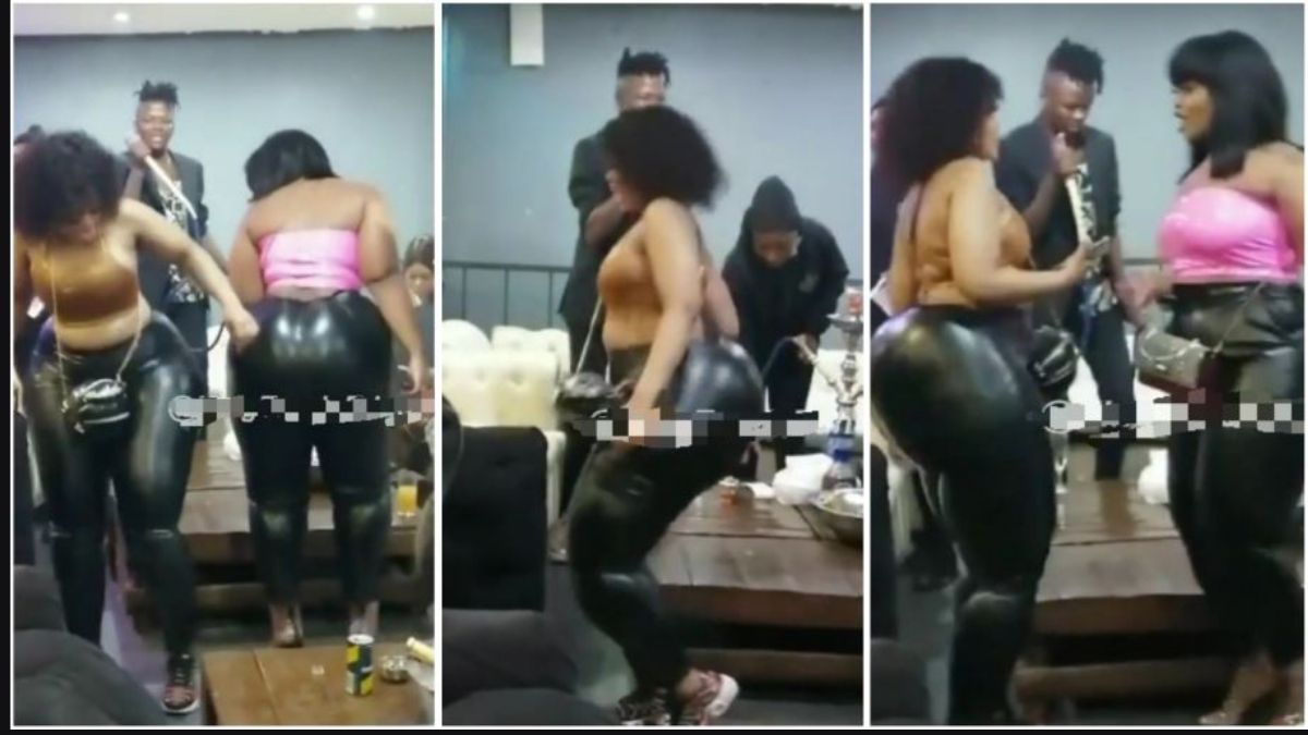 Read more about the article Ladies with massive backside breaks necks at a party [Watch]